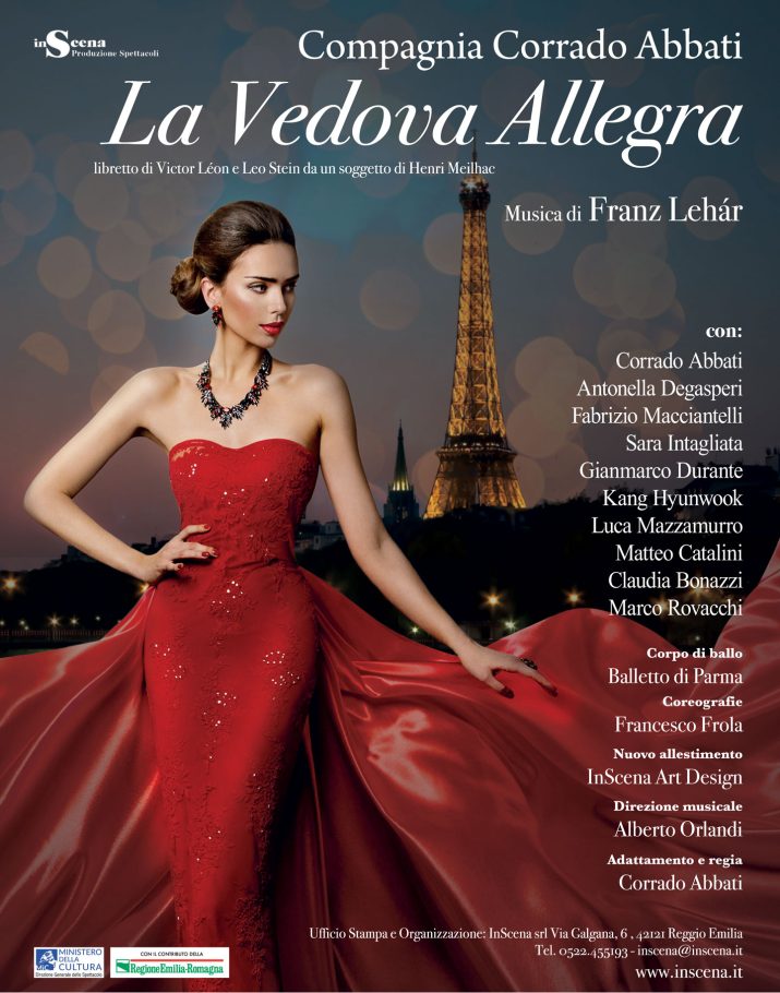 locandina spettacolo La Vedova Allegra